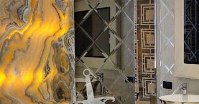 Зеркало ромбики, душкабины, Оргстекло