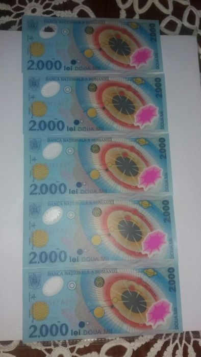 Vând bancnote 2000 lei cu eclipsa