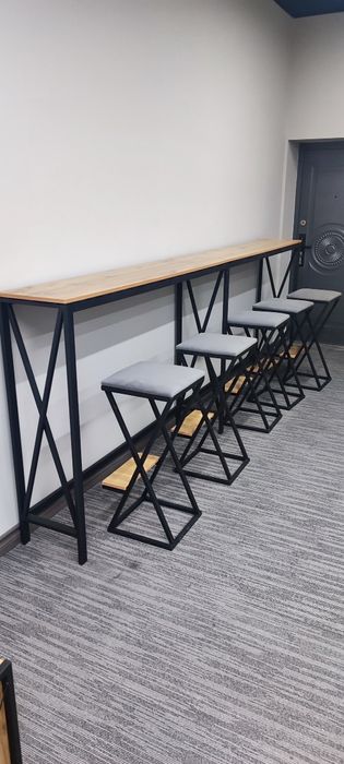 Стол стуля в стиле лофт