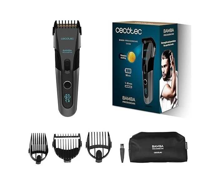 Машинка за подстригване Cecotec Bamba PrecisionCare Titan , безжична