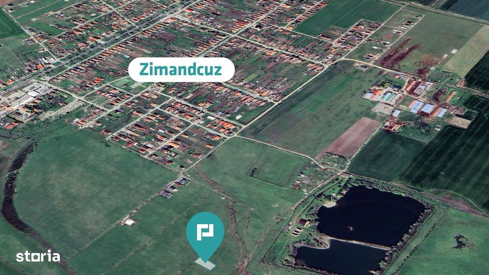 Loc de casă de 1.000mp în Zimandcuz cu PUZ aprobat