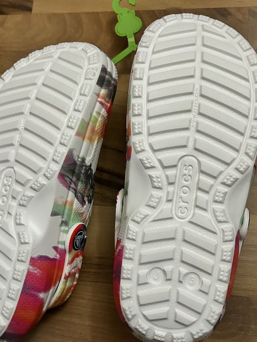 Papuci Crocs îmblăniți, multicolori, mărimea 34-35