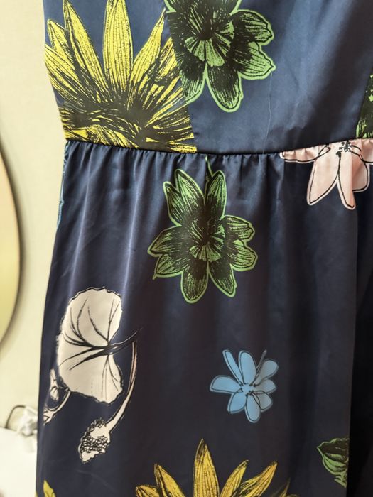 Дамска тъмносиня рокля