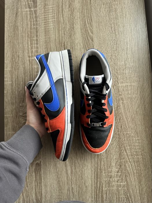 LIMITED EDITION Nike Dunk Low NBA 75th Anniversary Knicks номер 44