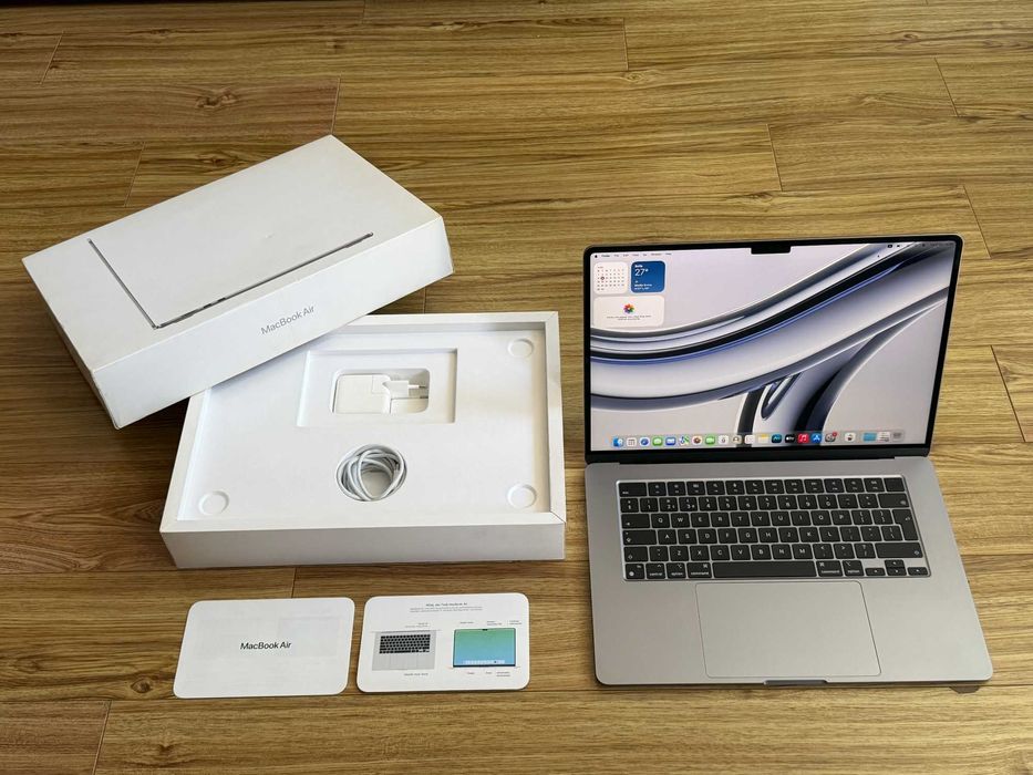 MacBook Air 15 M2`8 CPU/10 GPU/8GB RAM/256GB SSD/Бат 99%/Като Нов