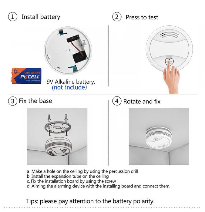 Detector fum WiFi Smart Life – compatibil Google Home si Amazon Alexa