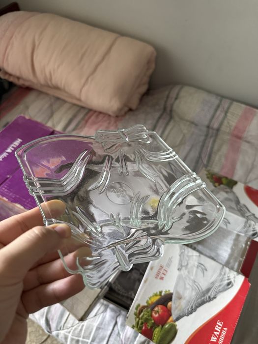 Стеклянные тарелки 12 шт