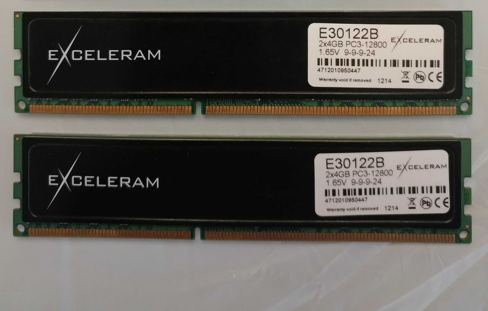 16GB DDR3 Exceleram (4x4GB) 1600MHz CL9 – Легендарна памет с радиатори