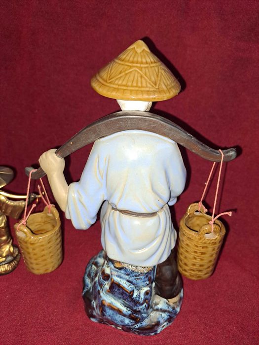 statueta bronz statueta portelan mudmen wanjiang 32 cm