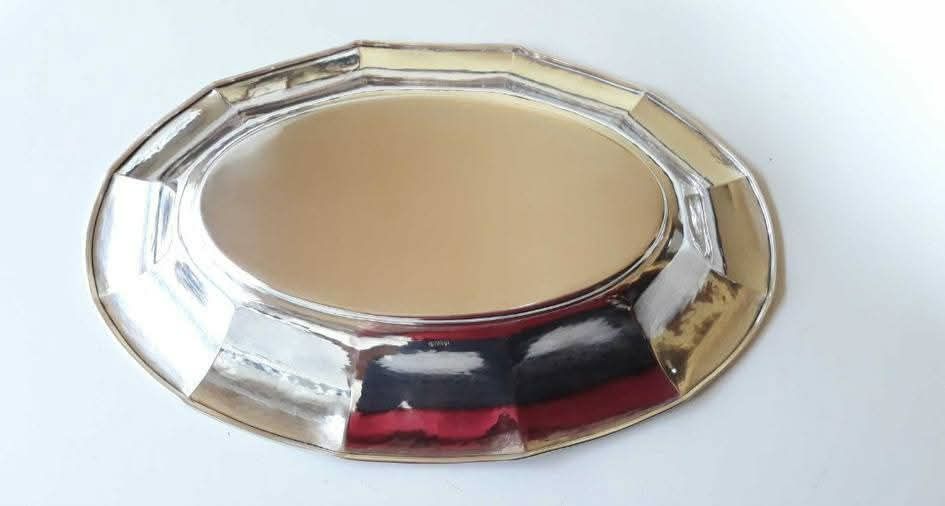 Fructiera/tava argint masiv  830, "Art Deco", "Lutz & Weiss" Germania