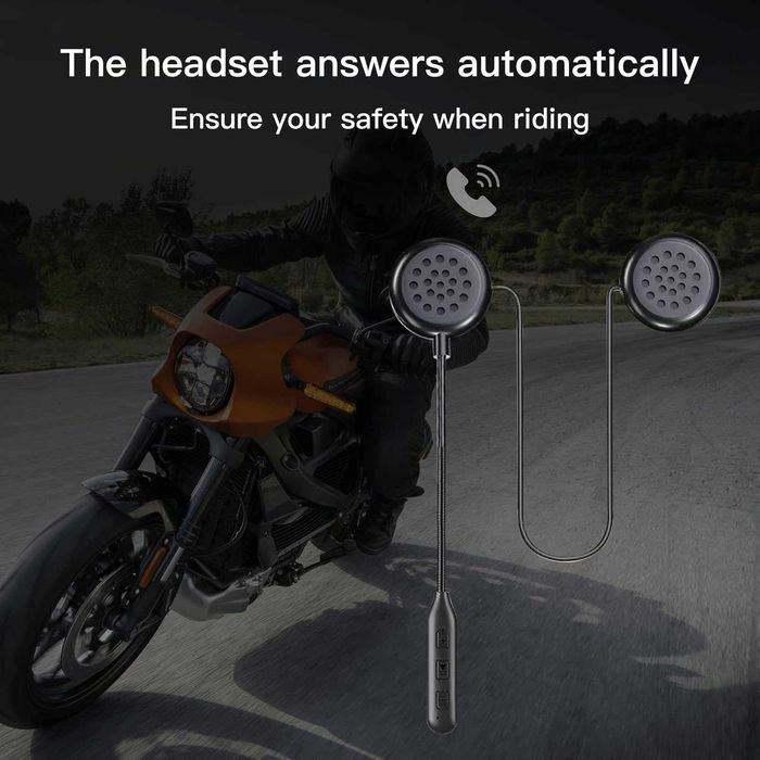Bluetooth слушалки за мотоциклетна каска с Bluetooth 5.0 ултратънки