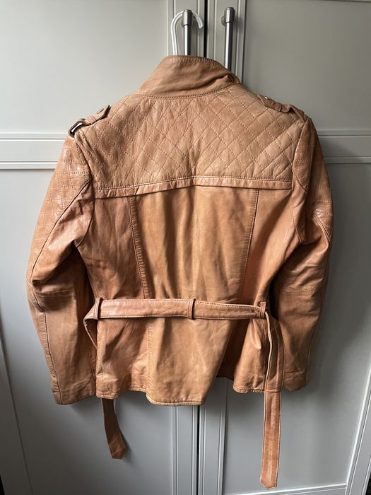 Geaca piele naturala Stradivarius mas M