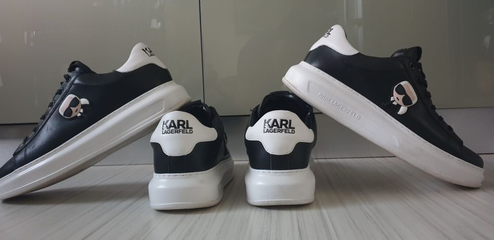 Karl Lagerfeld  45/29см - 44/28 ОРИГИНАЛ! Мъжки  / кецове/  ест. кожа