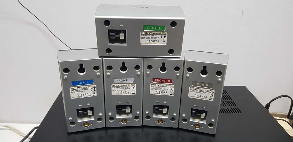 Sony 5 boxe sateliti SS CT 54 centru TS 60 front TS 61 sur DAV DZ10 20