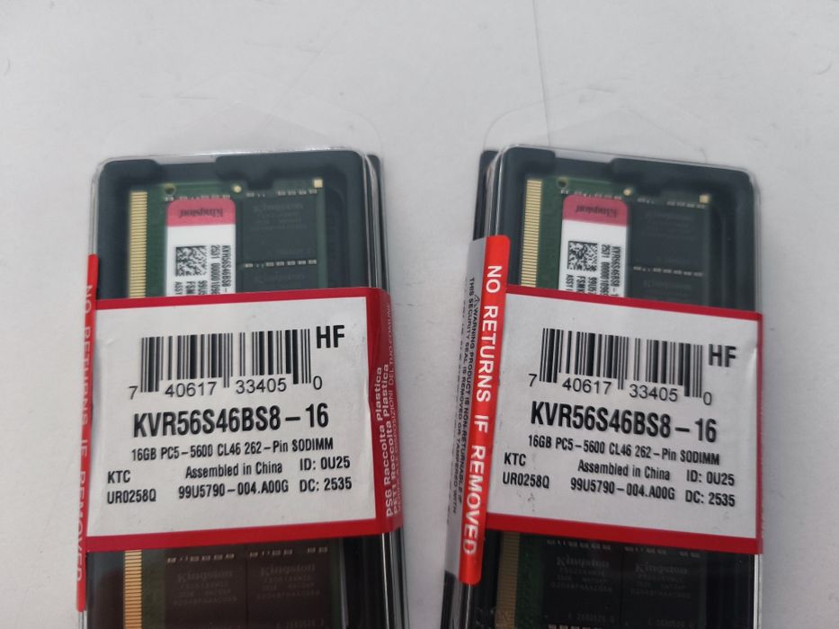 16GB DDR 5 5600 RAM SO-DIMM Kingston