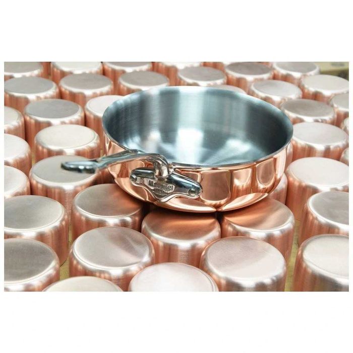 Tigaie pentru saute M´6S 24 cm, cupru, Mauviel
