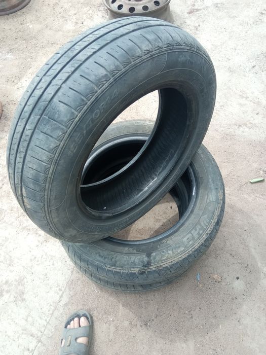 Шины R14 , 155, 70. б/у в хорошем состоянии цена за 1 шт