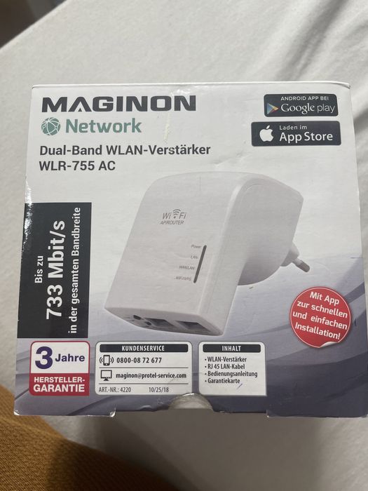 Мрежови WiFi усилвател 733 Mbit/s двубандов