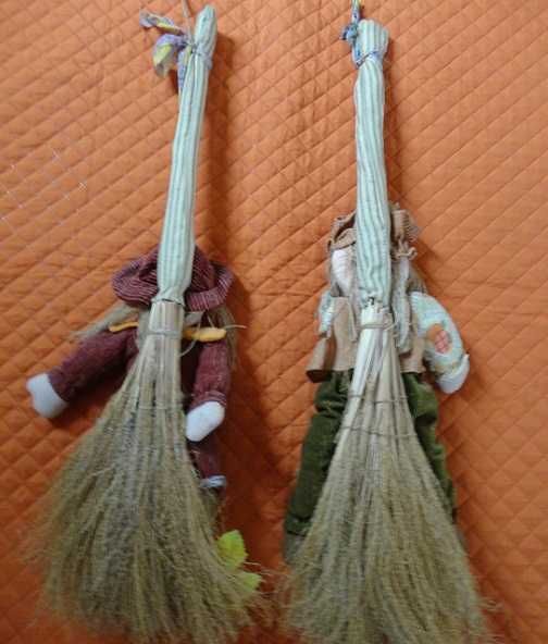 Pereche de papusi handmade din materiale ecologice 88 cm