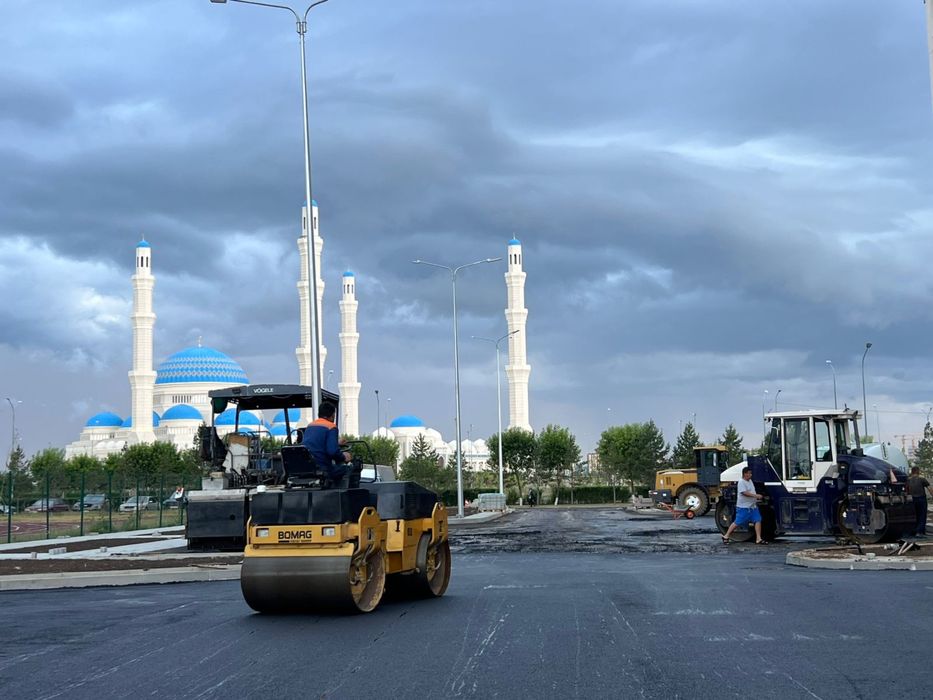 Укладка асфальта, асфальтирование, асфальт