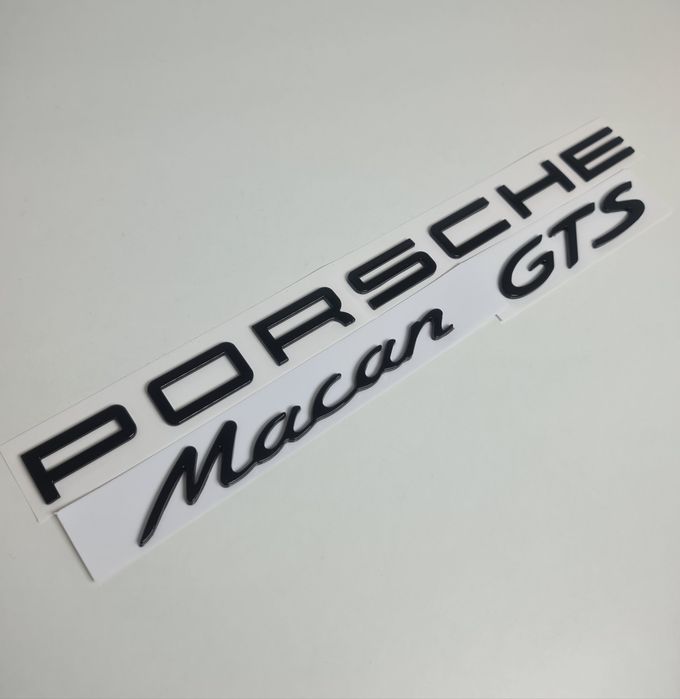Pachet-Set-Emblema-Sigla-Logo-Stema-Spate-Haion-Porsche-Cayenne-Panamera-Macan-Negru-Lucios-Full-Black-Turbo-4-S-GTS-Poze-Reale-Calitate-Superiora