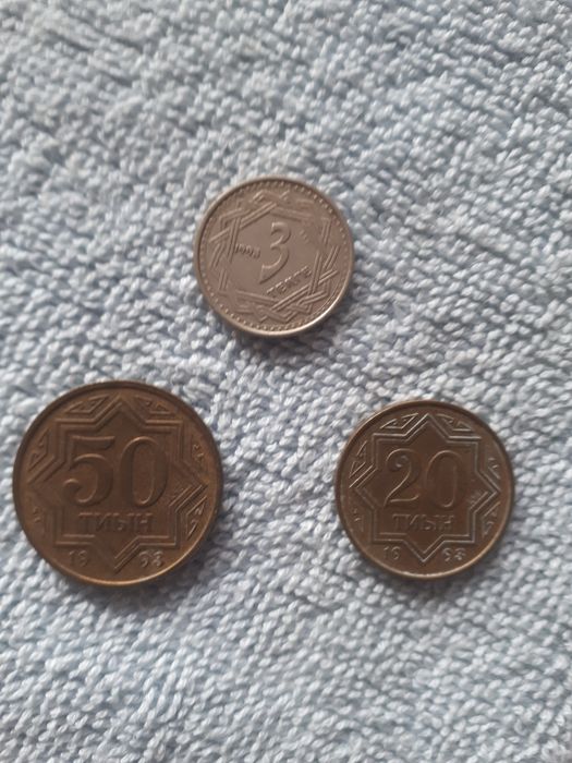Монеты тиыны 1993-94 год