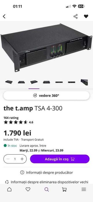 Boxe jbl jrx 215 + amplificator