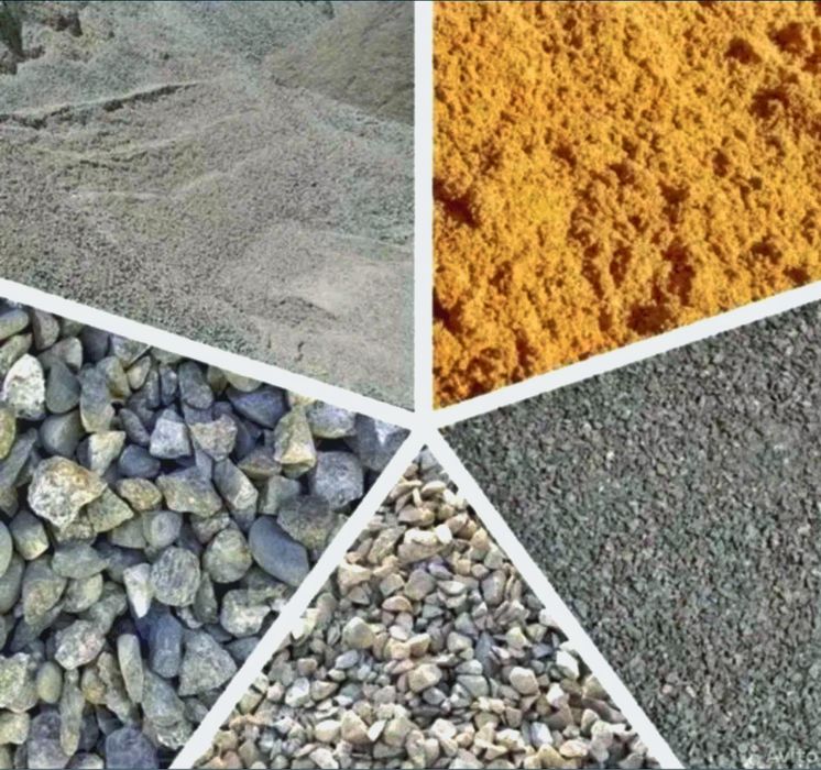 Песок речной щебень отсев