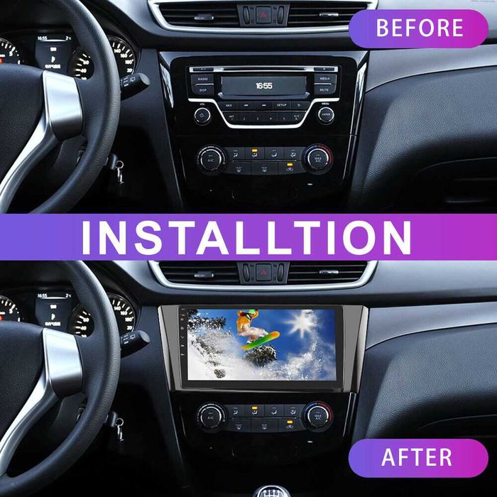 Мултимедия Двоен дин Nissan XTRAIL Qashqai навигация плеър Android DIN