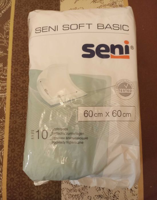 Пеленки 60х60. Seni soft basic