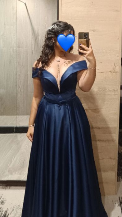 Бална Рокля цвят тъмно синьо