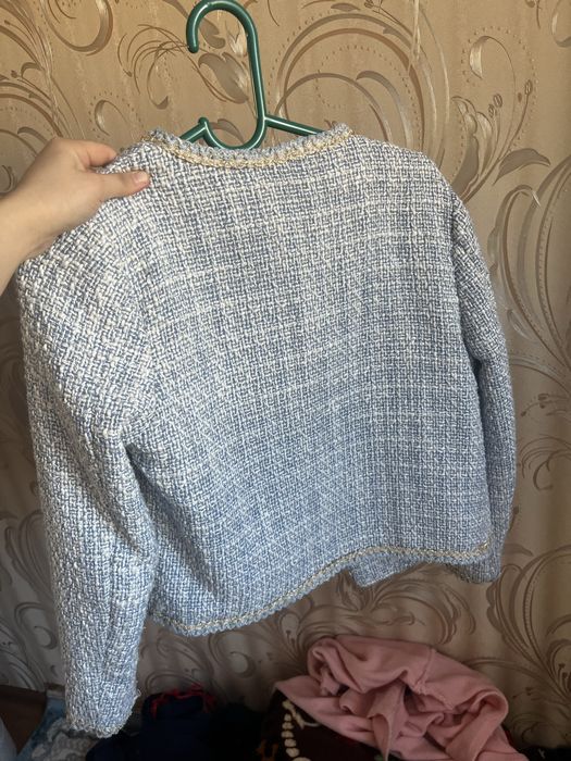 Твидовый Пиджак  теплый размер м