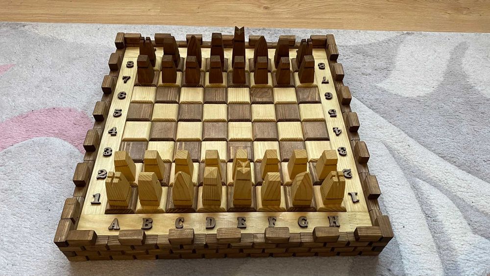 ШАХ дървен, ръчна изработка