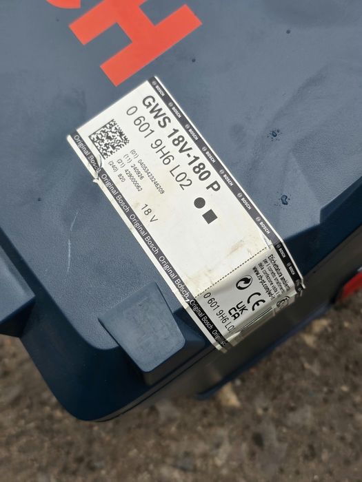 Polizor unghiular Bosch GWS 18V-180P, 18 cm, 7000 RPM, 1500 W, 2.8 kg, SIGILAT