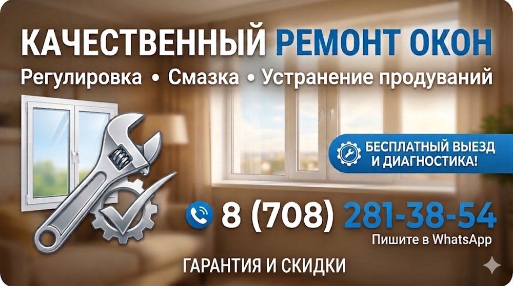 "Ремонт окон ПВХ"