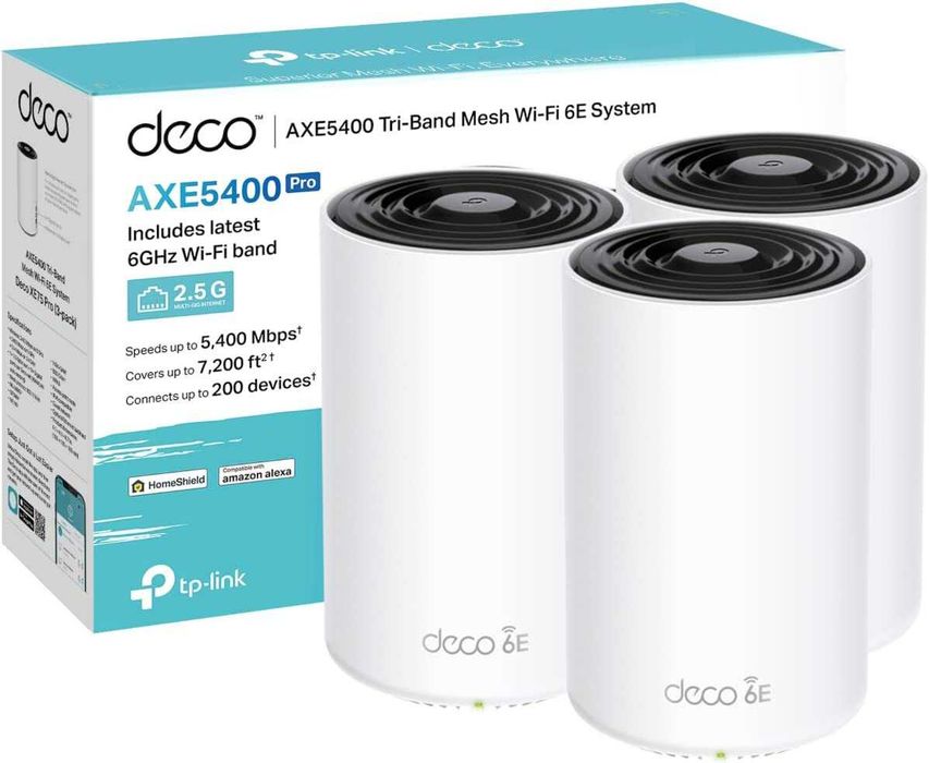 Sistem Mesh Tp-Link Deco XE75 (3 buc.)