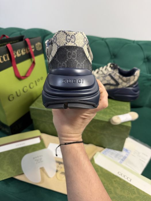 Adidasi Gucci Rhyton piele naturala 100% Full Box colectie noua