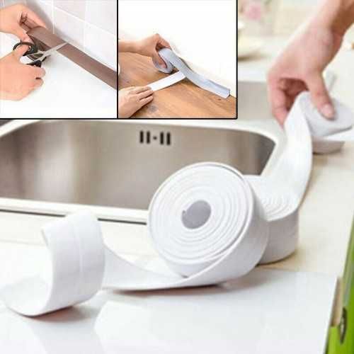 Силиконова Самозалепваща Уплътнителна Лента за Баня и Мокри Помещения