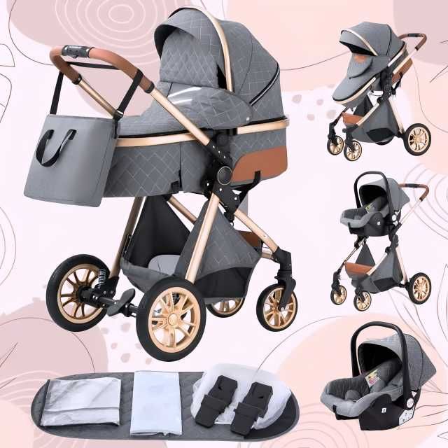 Carucior 3 in 1 NOU BEBE Bebelus Landou Copii Pliabil Smart + CADOU