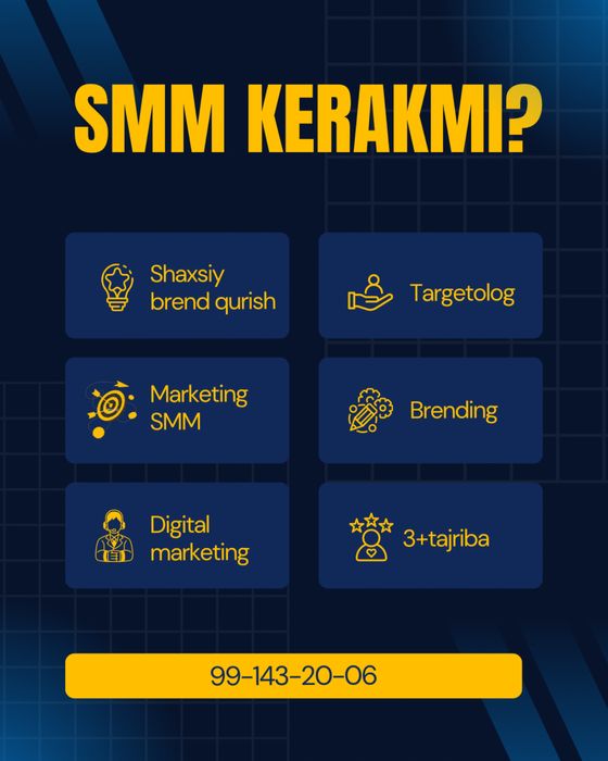 SMM va Marketing Mutaxassisi
