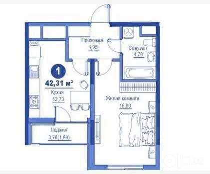 СРОЧНО‼️Коробка Murad Buildings 42,31 м² улица Сайрам Максим Горький‼️