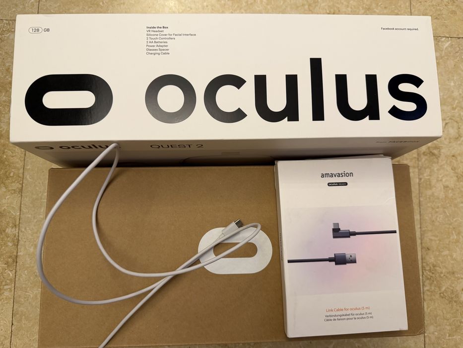 Ochelari VR META Oculus Quest 2, 128 GB, Alb