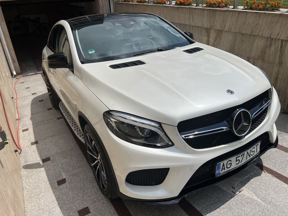 Mercedes-Benz GLE CoupeAMG 43 4MATIC|2018|78.000 km|Alb/PieleNeagrǎ |