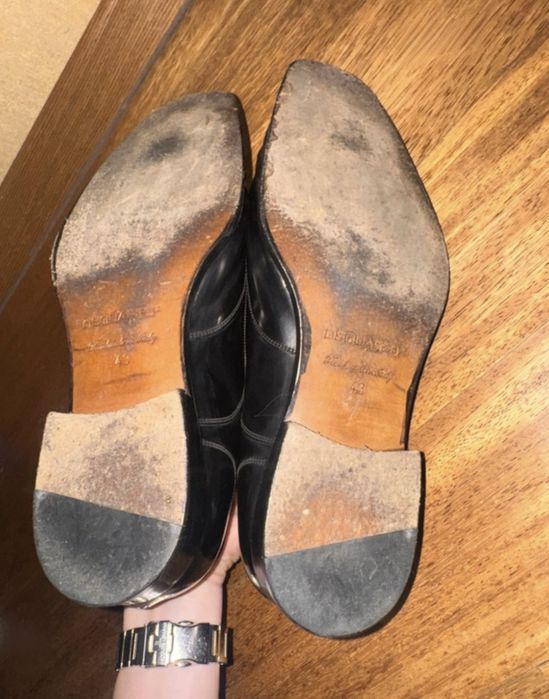 Pantofi negri barbati, Dsquared2, marime 43