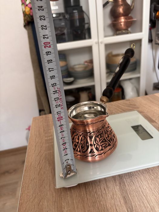 Джезве за турско кафе от мед, ръчна изработка