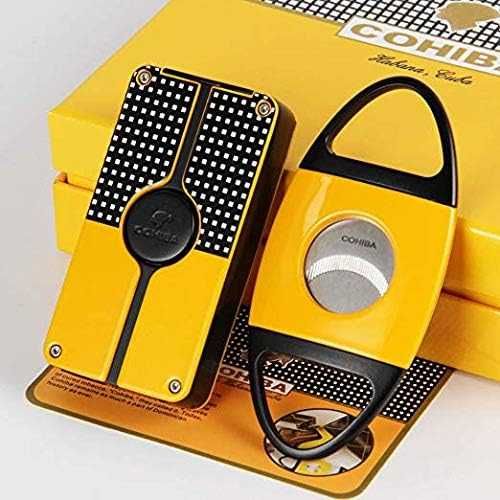 Подаръчен комплект от запалка с пънчър и ножица за пури