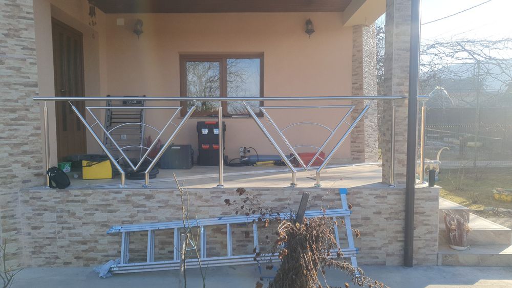 Balustrade inox,balustrada inox+sticla sau lemn