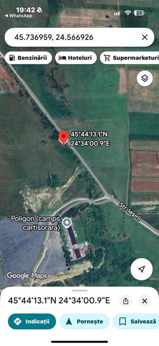 Vând teren la intrarea în Cartisoara , Sibiu
