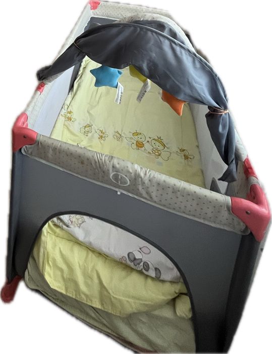 Бебешка кошара на 2 нива Lorelli - Moonlight + матрак