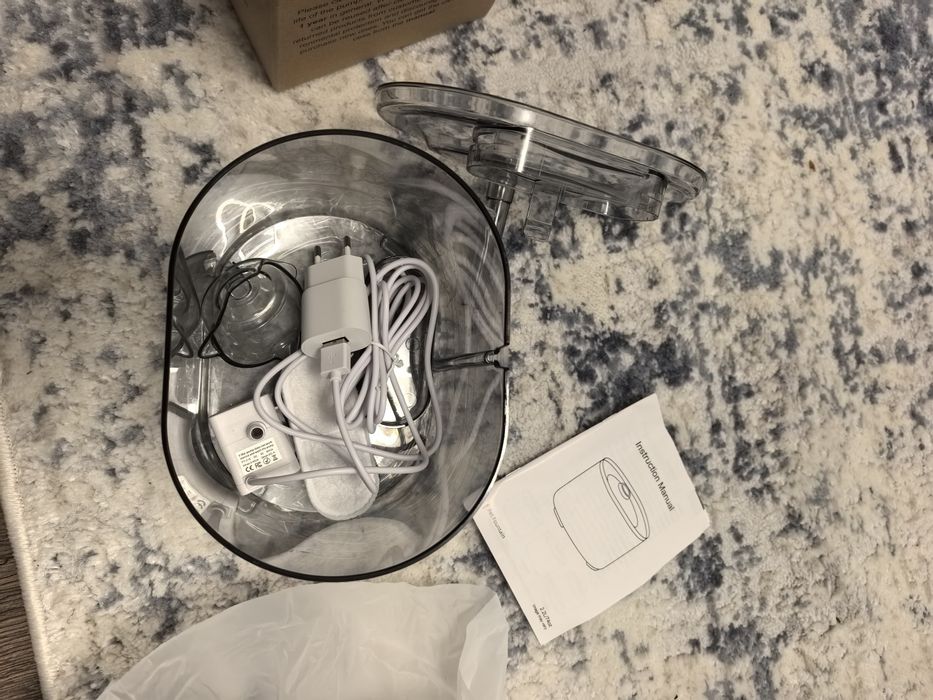 Fântână apa pisici/câini, 2.2L, Transparenta